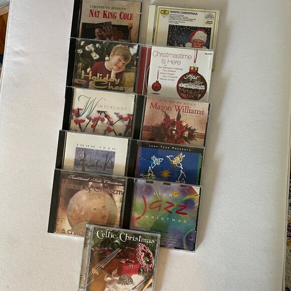Set of 11 Christmas CDs-Pops-Tesh-Celtic-Jazz - Picture 1 of 14